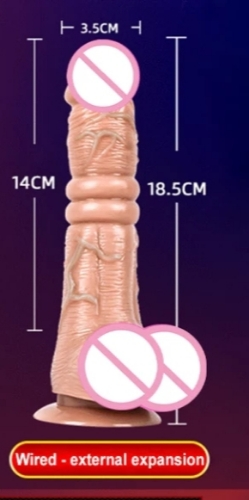 Vibrador en forma de Pene realista con control remoto (lleva cable del vibrador al control) - Imagen 2