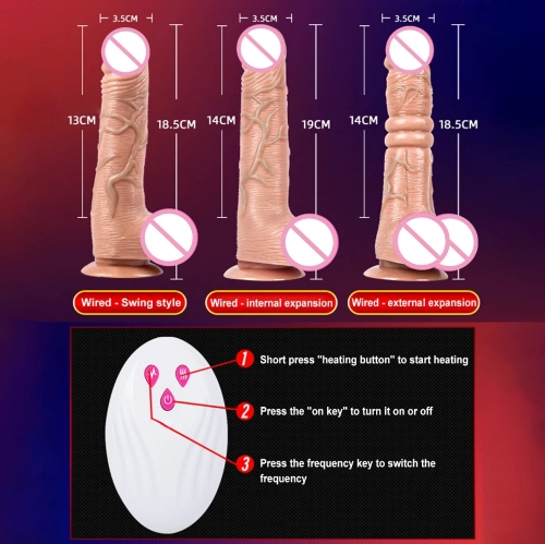 Vibrador en forma de Pene realista con control remoto (lleva cable del vibrador al control) - Imagen 3