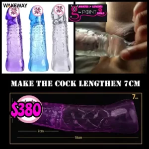 Funda Para Pene 3 colores transparente azul y morado