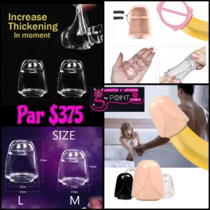 Par de Fundas transparentes para cabeza de pene