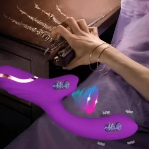 Vibrador con succionador grande