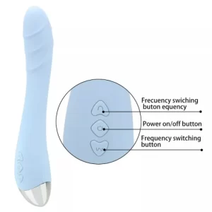 Vibrador en color Azul pastel